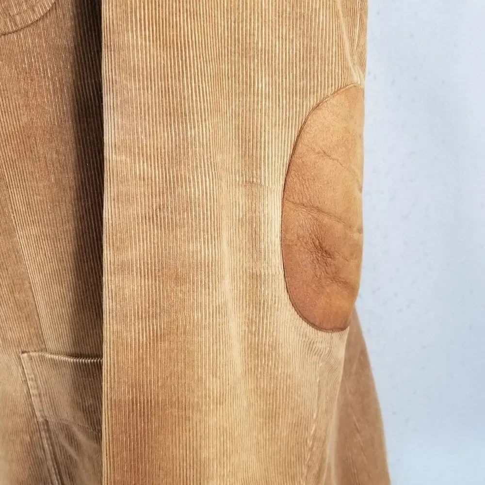 Brad Whitney sport coat jacket men's 46L‎ brown corduroy vintage cotton